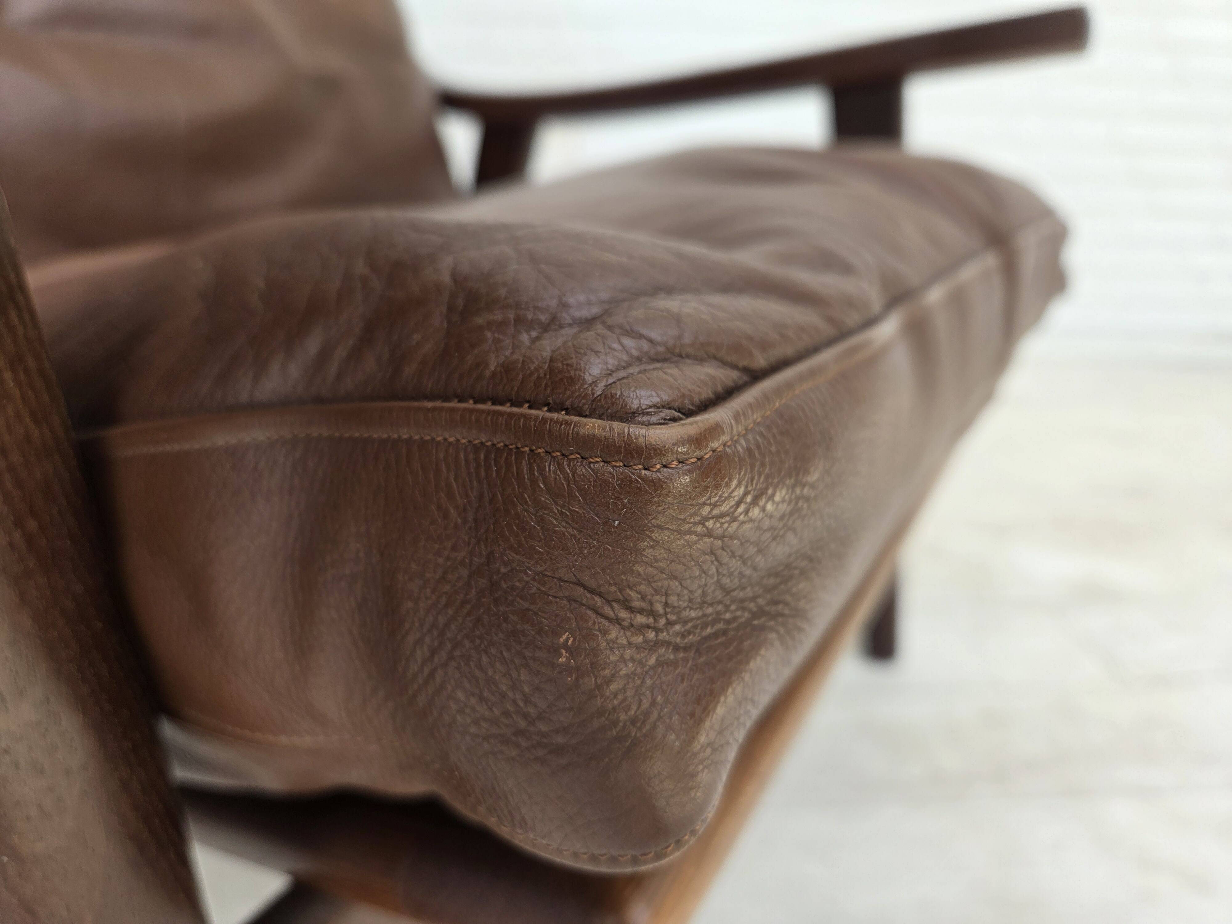 1970s, Danish design by H.J.Wegner, highback armchair, model GE530.