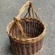 Vintage rattan and wicker basket