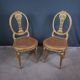 Paire de Chaises en Bois Doré, style Louis XVI – Début XXe