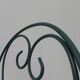 Ensemble de 4 chaises de jardin vintage en acier