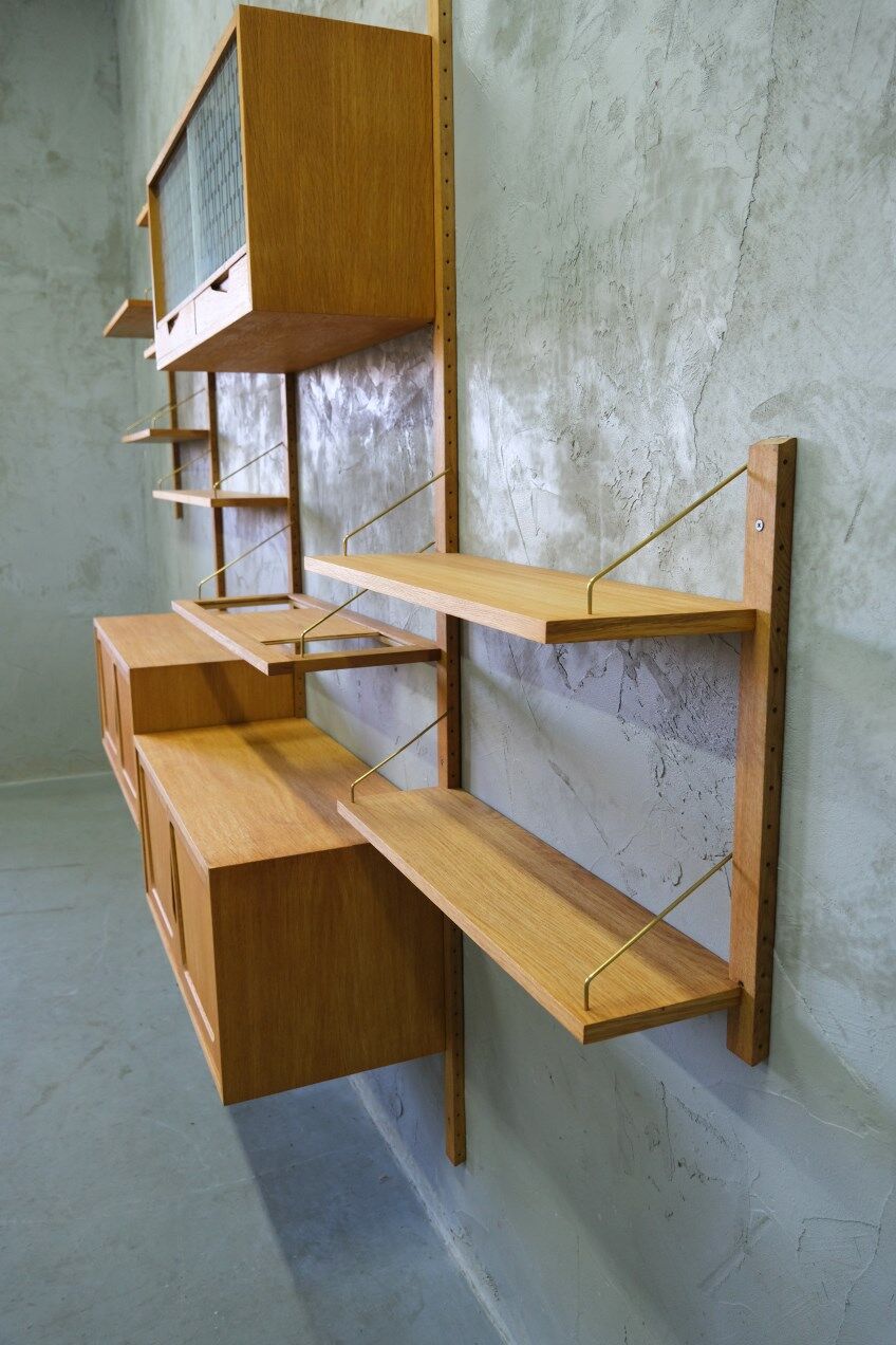 Modular Wall Unit by Kjell Riise for Brodrene Jatogs, Norway, 1960s