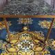 1960 brass and marble coffee table