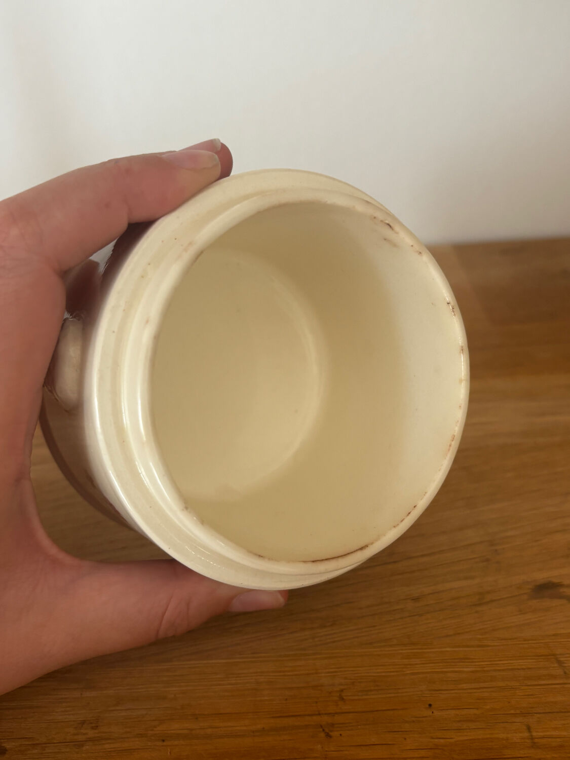 Vintage small candy jar floral pattern Sarreguemines