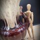 Vase Foreign marron