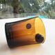 Blown glass ice bucket
