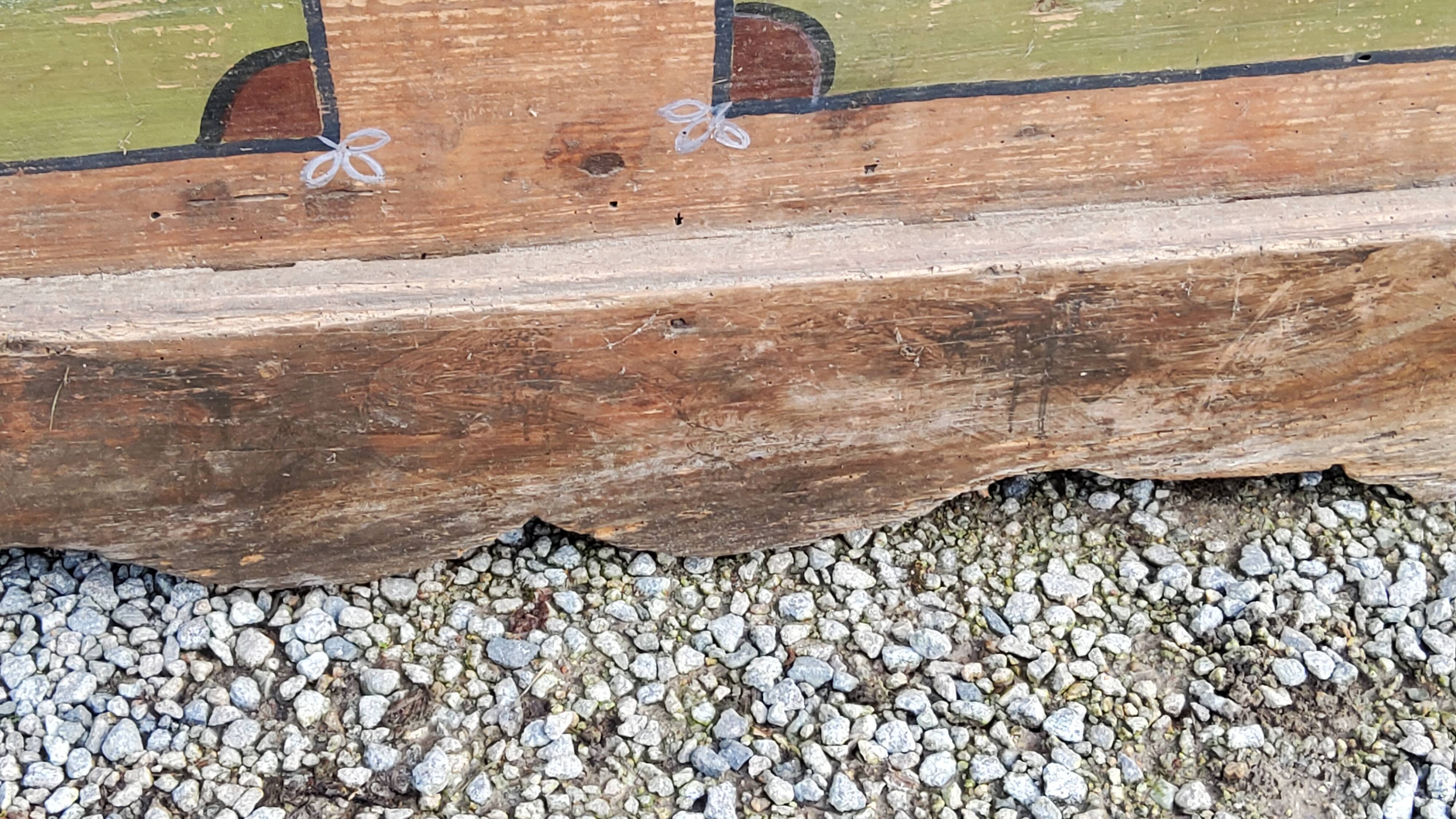 Alsatian polychrome wedding chest eighteenth -nineteenth century