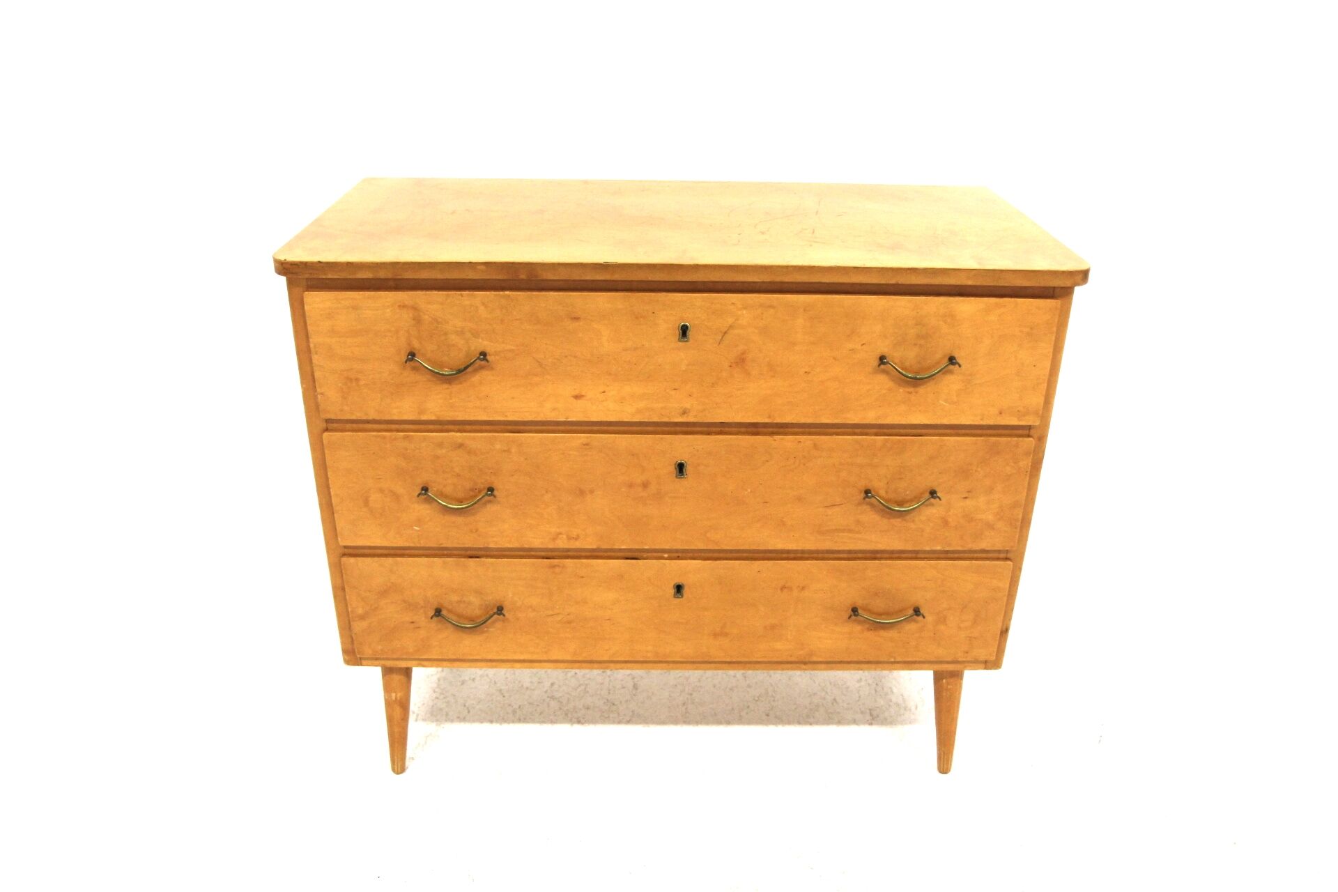 Scandinavian birch chest of drawers, Sweden, 1940