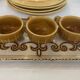 3 Parisian Cafés espresso cups on their small tray