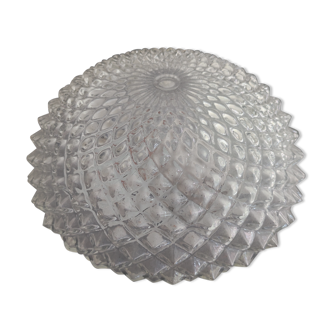 Plafonnier ananas lampe applique globe verre socle metal vintage