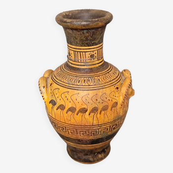 Small ancient Greek ceramic amphora