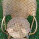 Vintage chestnut children's armchair