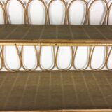Rattan shelf circa 1960