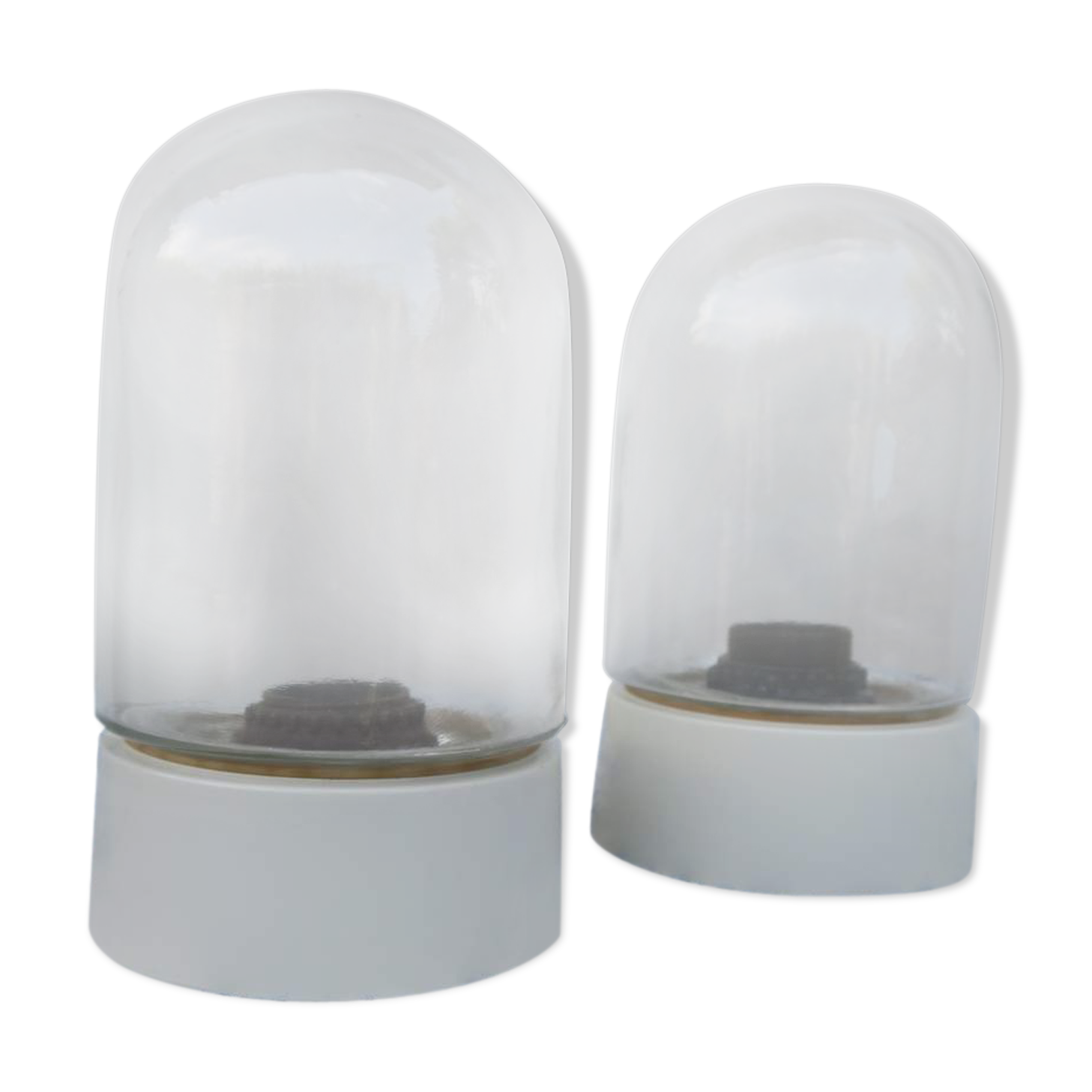 Pair Wall lamp plaffonier globe 1950