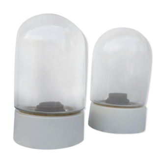 Pair Wall lamp plaffonier globe 1950