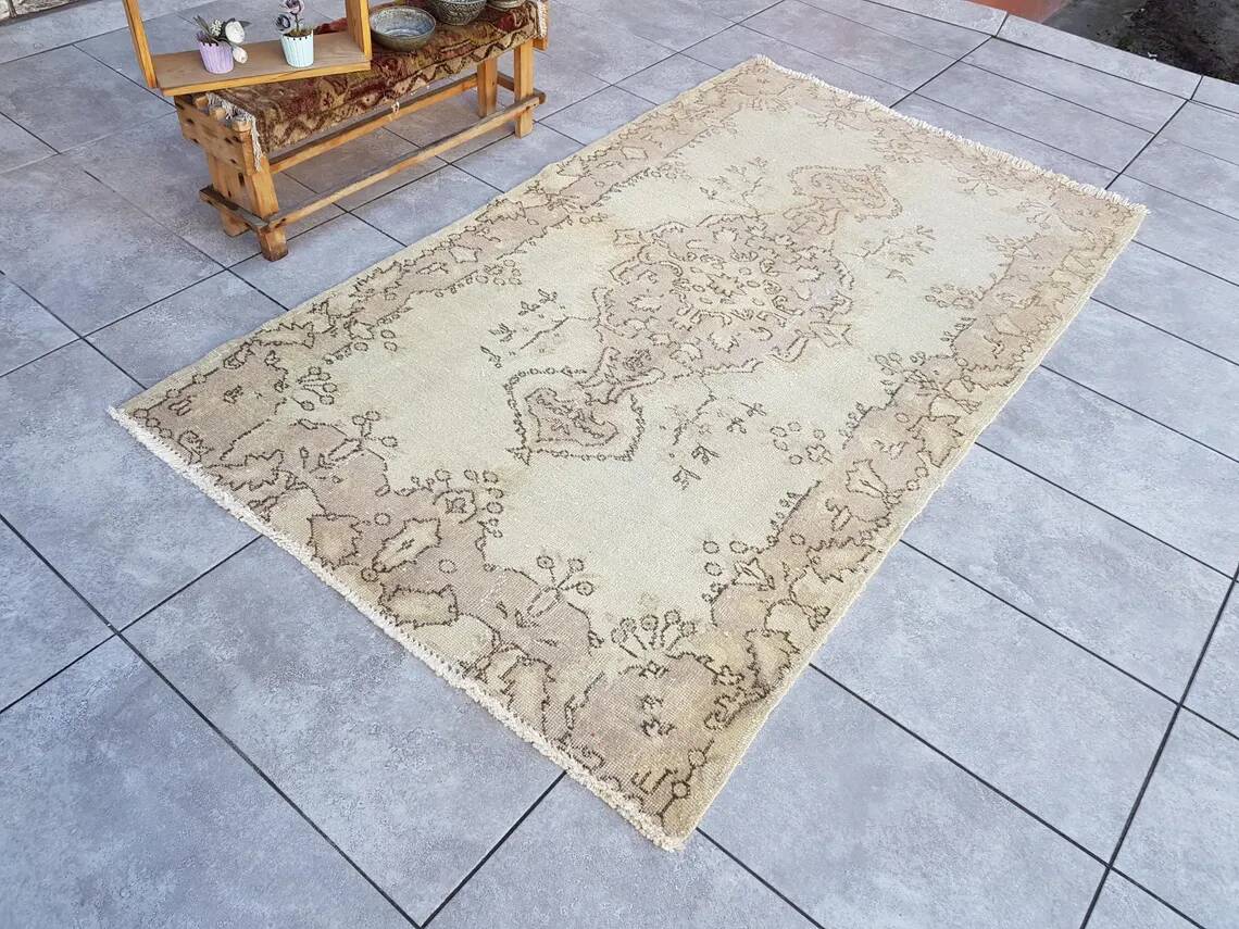Tapis oushak anatolien beige