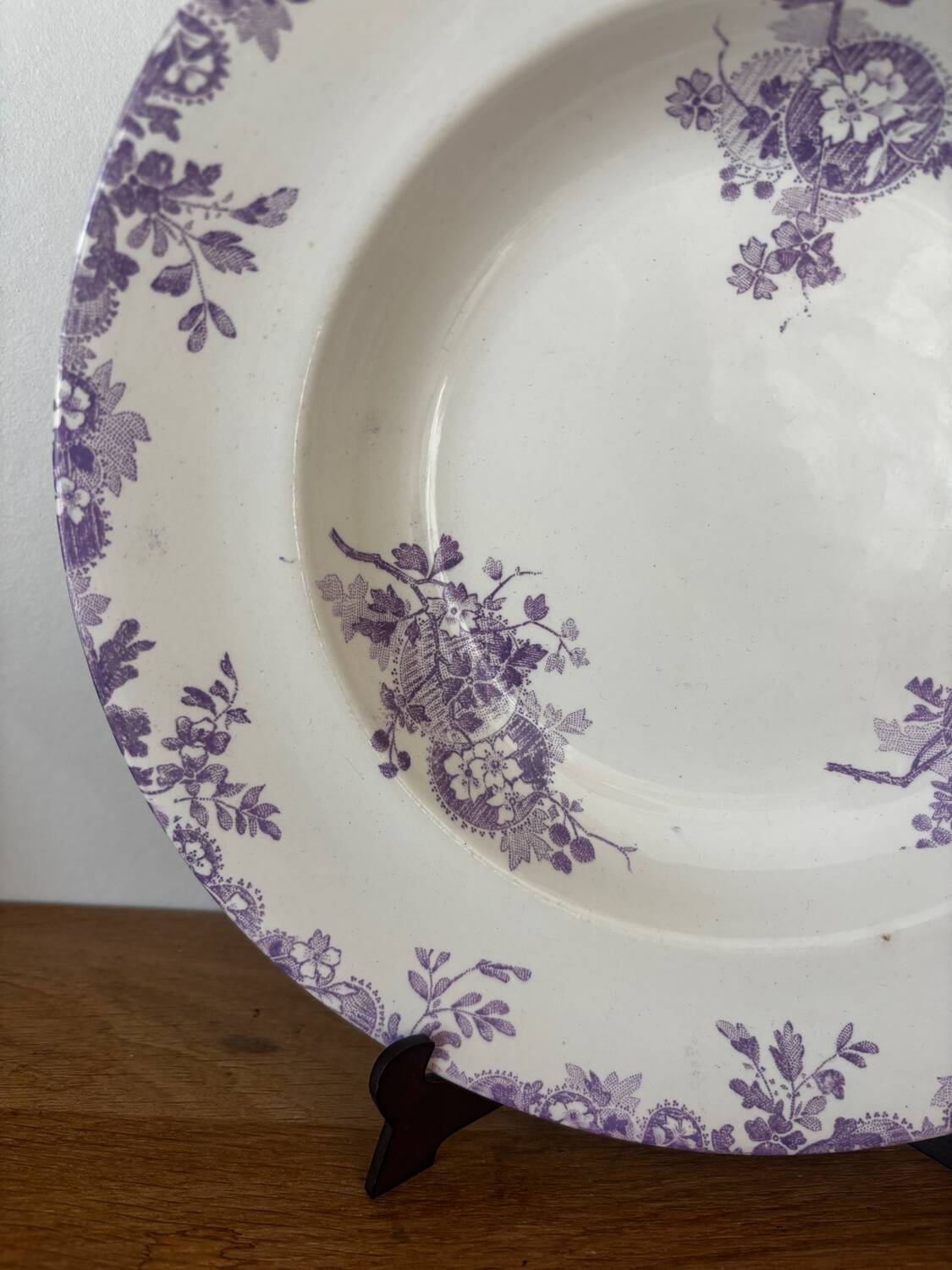 Sublime hollow plate Terre de Fer Longwy Hanoi