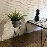 Vintage wrought iron plant holder