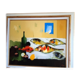 Tableau huile marine