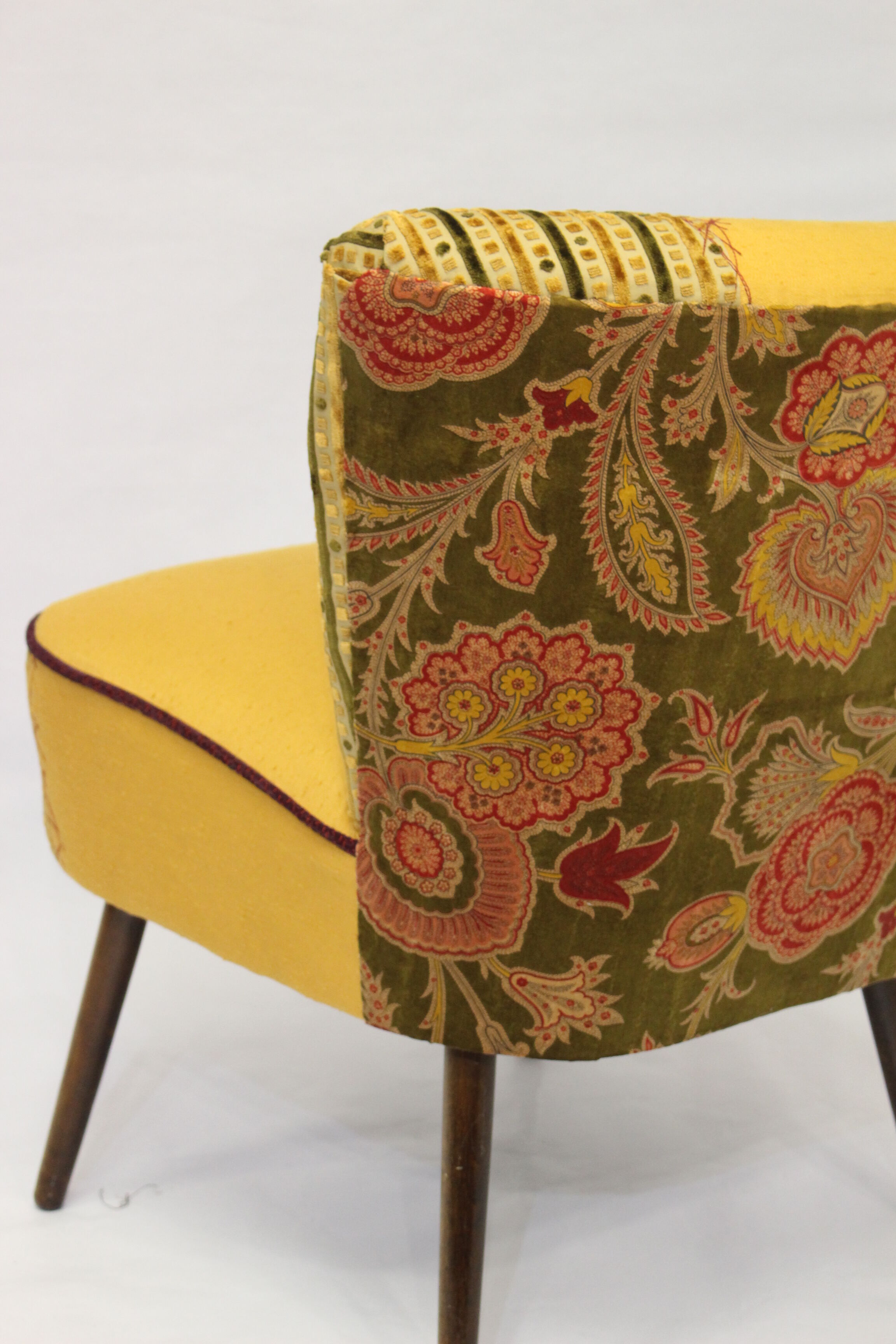 Chair vintage year 50 tissue "Lelièvre"