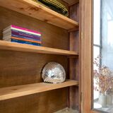 Oak showcase bookcase