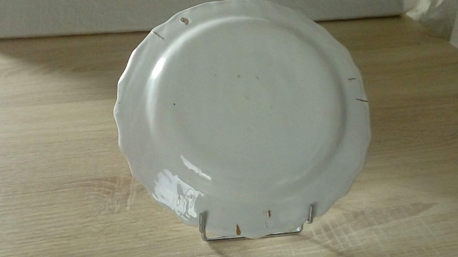 Les islettes earthenware plate late 19th century