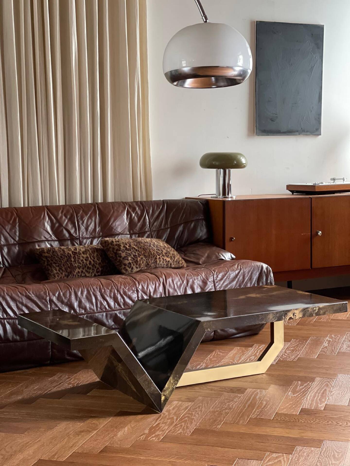 Guy Lefèvre coffee table "Solar Eruption" vintage 70s – Design
