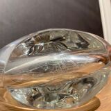 Stylized crystal vase signed Baccarat