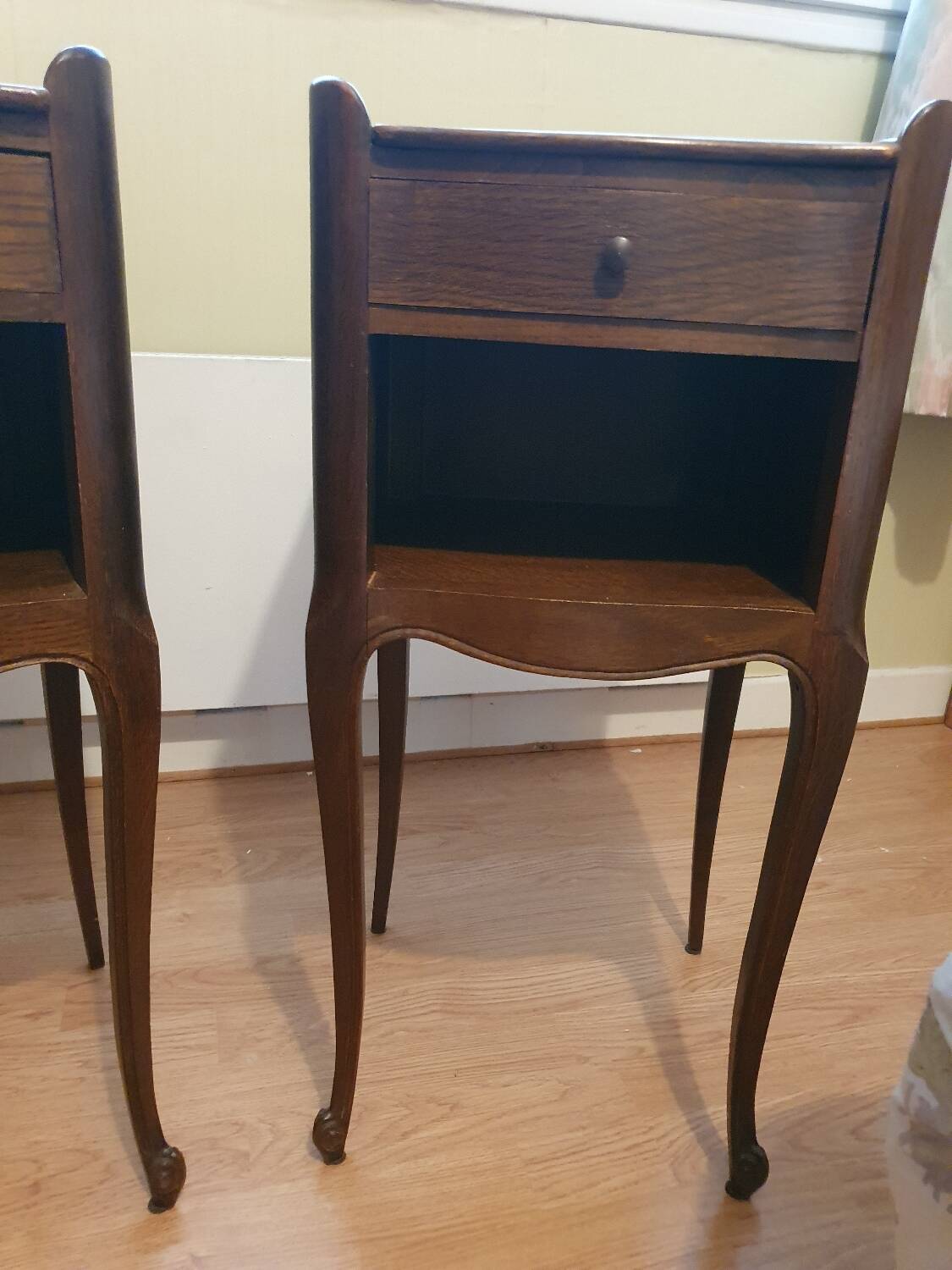 Pair of bedside tables - Louis XV style nightstands with drawers