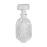 Carafe en verre ciselé