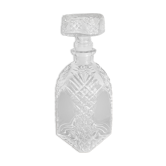 Chiseled glass decanter