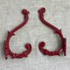 Enameled cast iron coat hooks