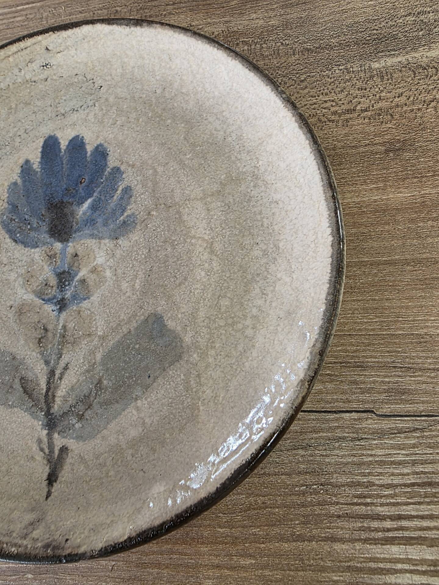 Ceramic plate Gustave Reynaud Le Mûrier Vallauris vintage