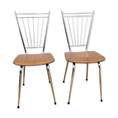 Lot de 2 chaises cuisine vintage années 70