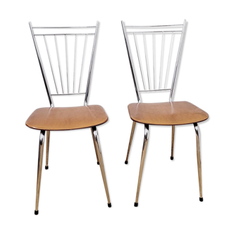 Set of 2 chairs vintage kitchen 70s