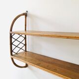 Rattan wall shelf 80x60cm