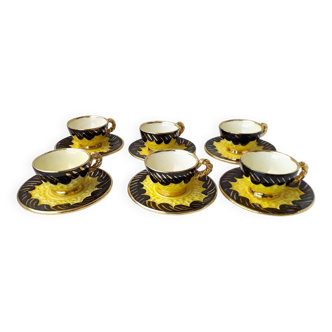 6 tasses à café Vallauris