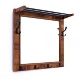 Art Deco style wardrobe with mirror, 1940s, Poland.