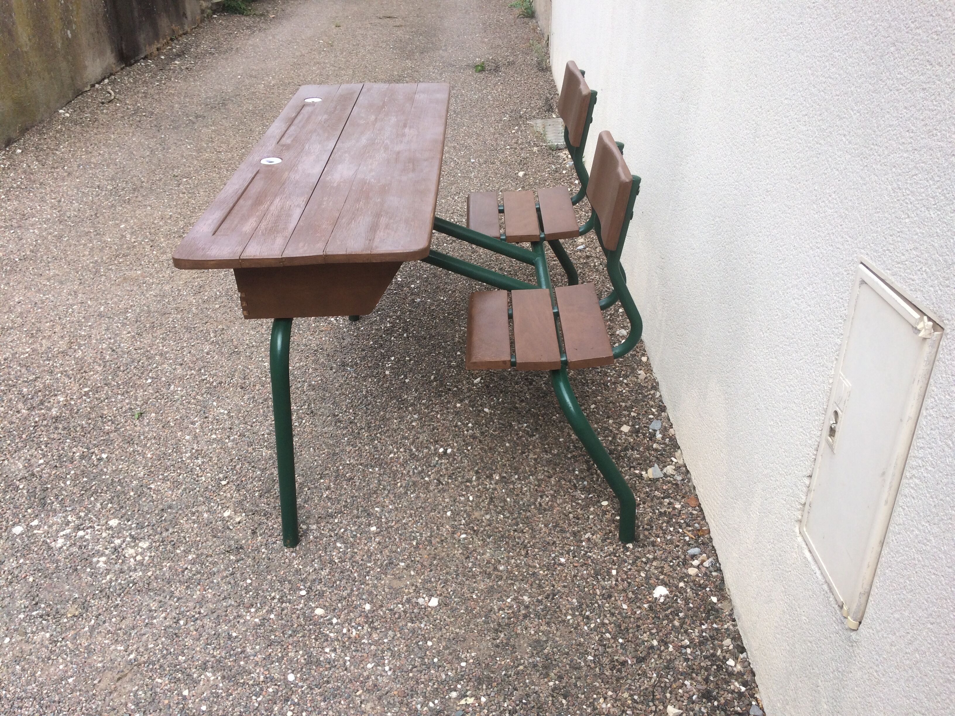 Double schoolboy's desk