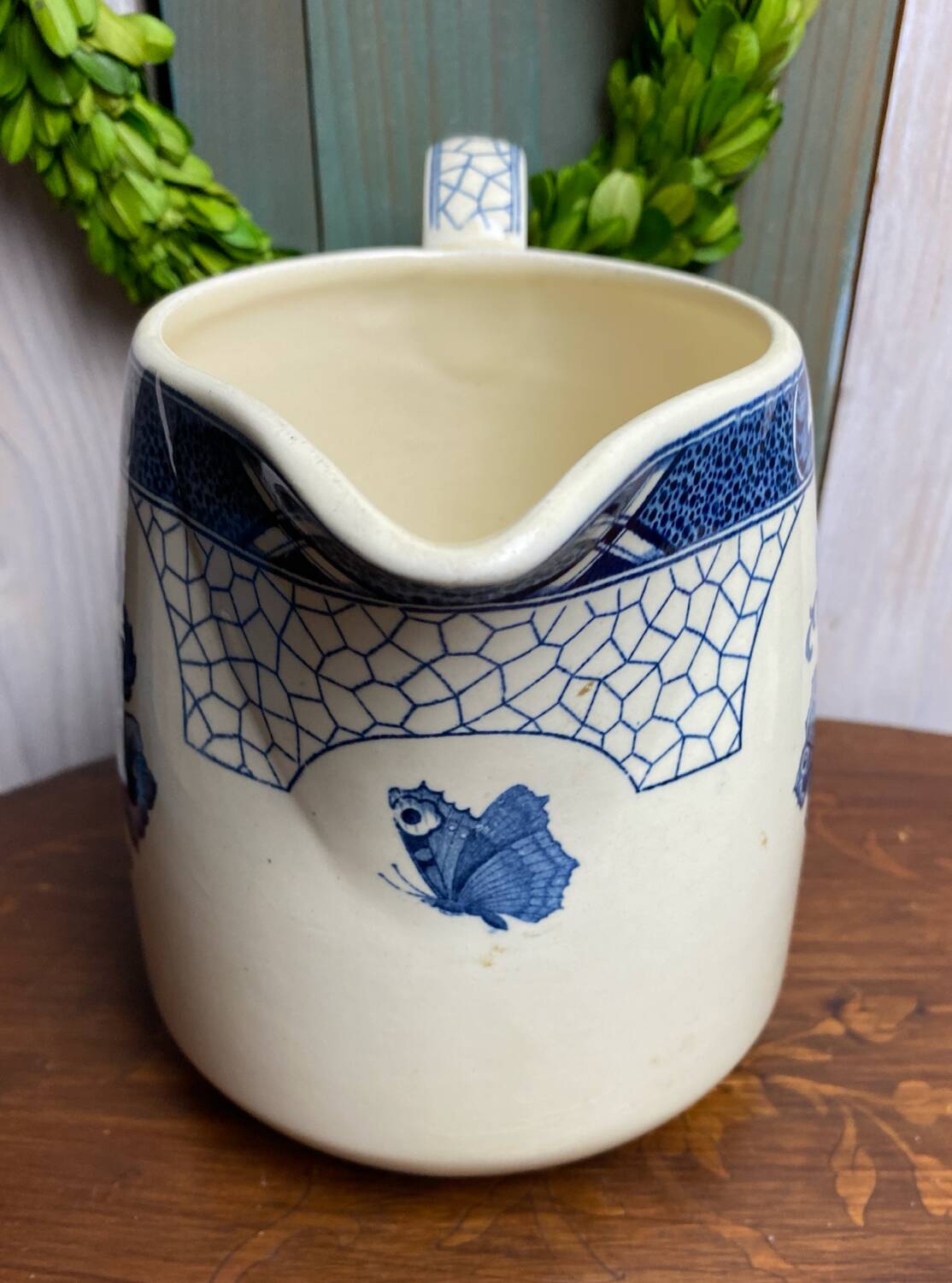 Antique Maestricht stamped earthenware pitcher