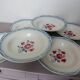 6 assiettes creuses vintage Digoin Sarreguemines modèle Nina Rosa 2008145