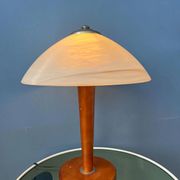 Lampe de table champignon postmoderne - lampe de table en verre art nouveau
