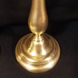 Duo of brass candlesticks
