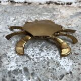 Vintage brass ashtray crab