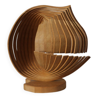 Lampe cinétique design en bois enaol