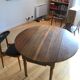 Foldable wooden round table