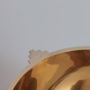 Antique and elegant Art Deco brass bowl
