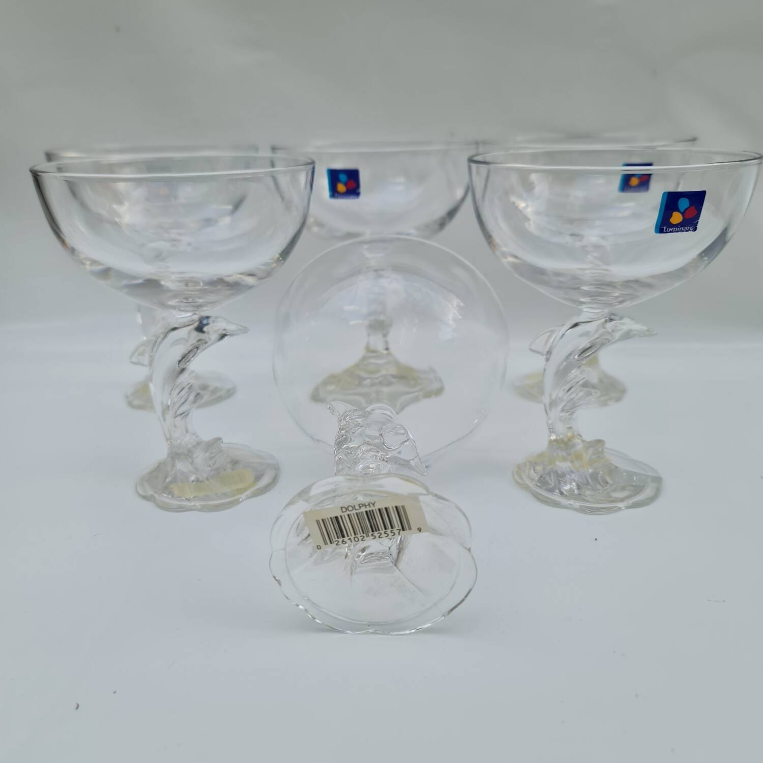 6 Luminarc Dolphy ice cream and dessert cups