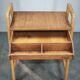 1960s Czech Oak Side Table with Integrated Storage Drawer