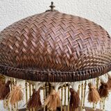 Vintage rattan lamp