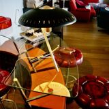 VINTAGE “Z” LAMP IN BRASS AND LACQUERED STEEL BY LOUIS KALFF 1960